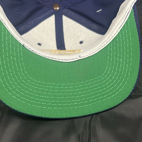 VTG 90s Notre Dame Snapback Hat The Game NCAA Fighting Irish Cap - Picture 7 of 7